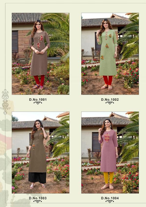 Parra Kasturi 1 Fancy Embroidery Kurti